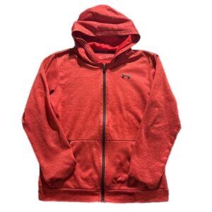 Under Armour Youth Boy XL Red Black Zippered Athletic Jacket Hoodie